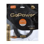 Кабель штекер HDMI- штекер HDMI GoPower V2.0 4K 60Hz черный 3м