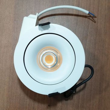 Накладной светильник  15W Белый теплый Luminosity ROTATE 220V дим. откидной поворотный круглый белый