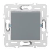 Выключатель встраиваемый одноклавишный перекрестный IEK SKANDY SK-V13-0-10-K03 SK-V03Gr серый