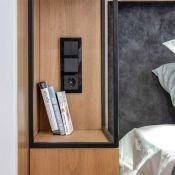 Выключатель встраиваемый  одноклавишный перекрестный  WERKEL W1113008 черный матовый