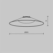 Светильник Белый теплый 12W Кампана/Campana Parity 120deg TR127B-12W3K-B подвесной для текстильной системы черный