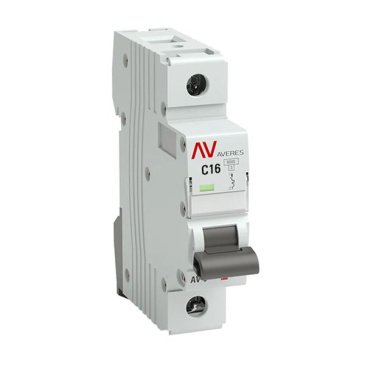 Автоматический выключатель MCB6-C16/1, 16A, 1 полюс, характ. C, 6kA