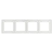 Рамка стеклянная 4 поста Arlight GLARE 043802 FRM-GLARE-GS-4-WH белая
