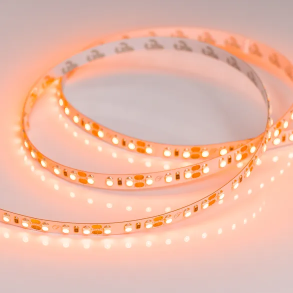 Светодиодная лента Оранжевый 2835 12V  9.6W/m 120Led/метр 015902(2) RT-A120-8mm LUX