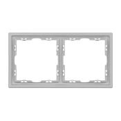 Рамка пластик 2 поста Arlight FRM-NOBE-SFPL-2-IS 059457 никель