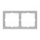 Рамка пластик 2 поста Arlight FRM-NOBE-SFPL-2-IS 059457 никель