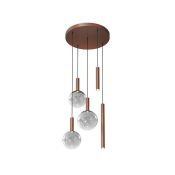 Подвесной светильник  20W Белый теплый DENKIRS BUBBLES DK6535-CO 230V фигурный золото/серый