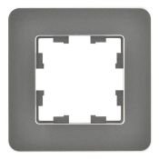 Рамка металлическая 1 пост IEK BRITE BR-M12-M-01-K48 РУ-1-1-Бр титан RE