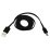 Кабель штекер USB A - штекер microUSB черный  1.0М 2.4А