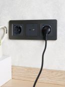 Розетка встраиваемая USB IEK BRITE A+C 18Вт BR-U22-018-K53 РЮ11-1-БрГ графит