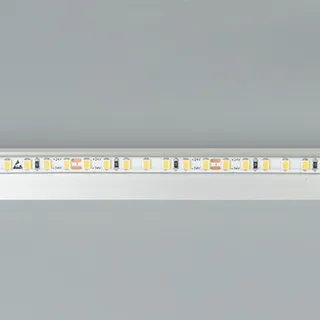 Светодиодная лента  Белый теплый 2835 24V 10W/m 140Led/метр герм (PS-силиконовая экструзия) 058507 RTW-PS-A140-7mm 2700K IP67