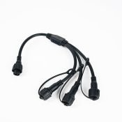 Разветвитель для гирлянд ALEDUS SP-3Lines-B 1-3, 2Pin, черный