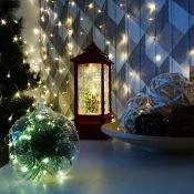 фигурка  светодиодная 4W Белый теплый &quot;Дед Мороз&quot;, 501-062, 2Led, 4хААA, с эффектом снегопада, IP20