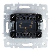 Выключатель жалюзи 10А ВС10-1-5-БрЧ черный BR-V15-0-10-K02 BRITE IEK