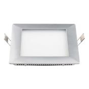 Встраиваемый светильник-панель  12W Белый дневной  015358 MS160x160-12W 220V IP20 квадратный серебристый Уценка!!!
