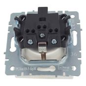 Штепсельная розетка встраиваемая IEK BRITE 16А BR-R16-16-K36 РСбш10-3-БрЖ с з/к и шторками с крышкой жемчуг IP20