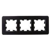 Рамка металлическая 3 поста IEK BRITE BR-M32-M-01-K02 РУ-3-1-Бр черный RE