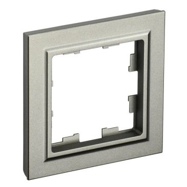 Рамка пластик 1 пост IEK BRITE BR-M12-K37 РУ-1-БрШ шампань
