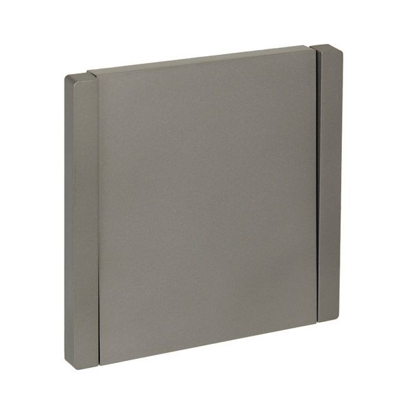 Выключатель встраиваемый одноклавишный перекрестный IEK FORTE&PIANO 10А FP512 сталь FP-V13-0-10-1-K46