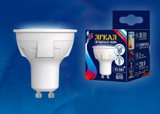 светодиодная лампа рефлектор JCDR GU10 Белый теплый  6W UL-00002423 LED-JCDR 6W/WW/GU10/FR PLP01WH ЯРКАЯ
