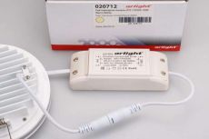 Встраиваемый светильник  20W Белый теплый  020712  LTD-135SOL-20W  3000К 220V IP44 круглый белый