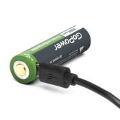 элемент питания аккумулятор   18650 3000mAh  BL1 3.7V GoPower с защитой + USB