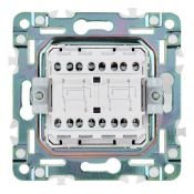 Выключатель встраиваемый двухклавишный перекрестный IEK SKANDY SK-V23-0-10-K48 SK-V06T титан
