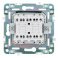 Выключатель встраиваемый двухклавишный перекрестный IEK SKANDY SK-V23-0-10-K48 SK-V06T титан