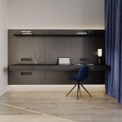 Выключатель встраиваемый VOLTUM S70 двухклавишный 10А черный матовый