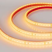 Светодиодная лента Желтый 3528 24V  9.6W/m 120Led/метр герм (силиконовая трубка+смола)