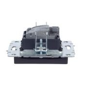 Розетка встраиваемая комбинированная IEK BRITE BR-AF20-O-K53 РТВ/РСп12-БрГ TV+SAT графит