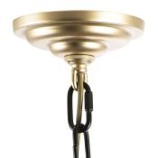 Люстра подвесная Lightstar без лампы 762117 ENNA 11х40W E14 черный/золото