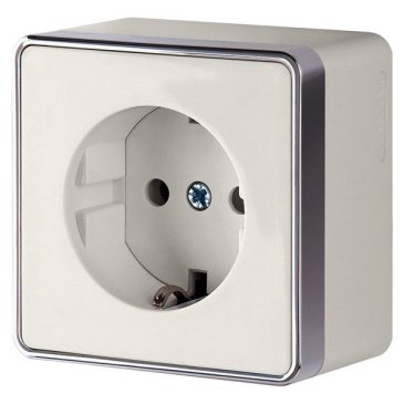 Штепсельная розетка накладная WERKEL GALLANT 16A 250V WL15-02-01 / W5071003  с/з слоновая кость