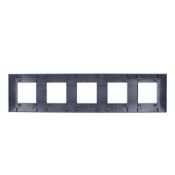 Рамка пластик 5 постов IEK SKANDY SK-M52-K48 SK-F05T титан