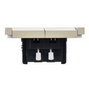 Выключатель жалюзи 10А FP411 ваниль FP-V15-0-10-1-K10 FORTE&PIANO IEK