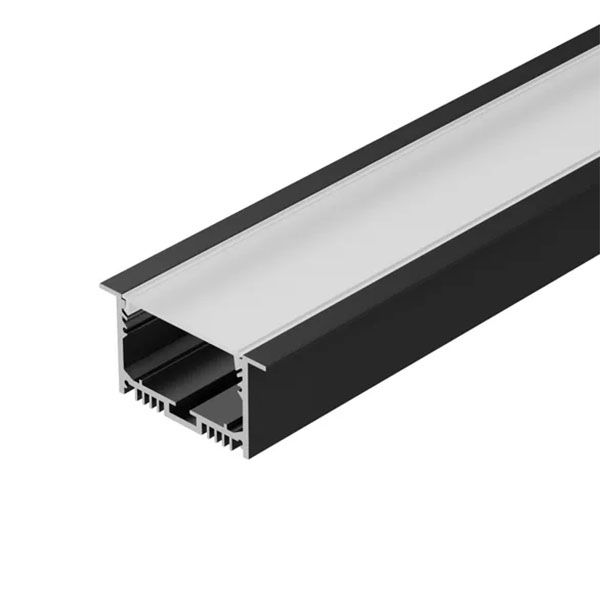 алюминиевый профиль S-LUX SL-LINIA62-F-2000 BLACK (BY) 062590