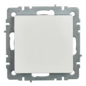 Выключатель встраиваемый одноклавишный IEK BRITE BR-V10-0-10-K01 ВС10-1-0-БрБ белый