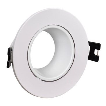 Встраиваемый светильник без лампы IEK LIGHTING 4104 LT-UVB0-4104-GU05-1-K01 GU5.3 поворотный белый круглый