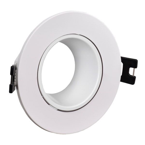Встраиваемый светильник без лампы IEK LIGHTING 4104 LT-UVB0-4104-GU05-1-K01 GU5.3 поворотный белый круглый