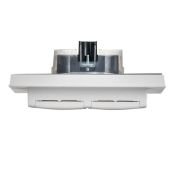 Штепсельная розетка встраиваемая двойная IEK BRITE 16А BR-R26-16-44-K91-F РСбш12-3-44-БрАБ с з/к и шторками с крышкой арктический белый IP44