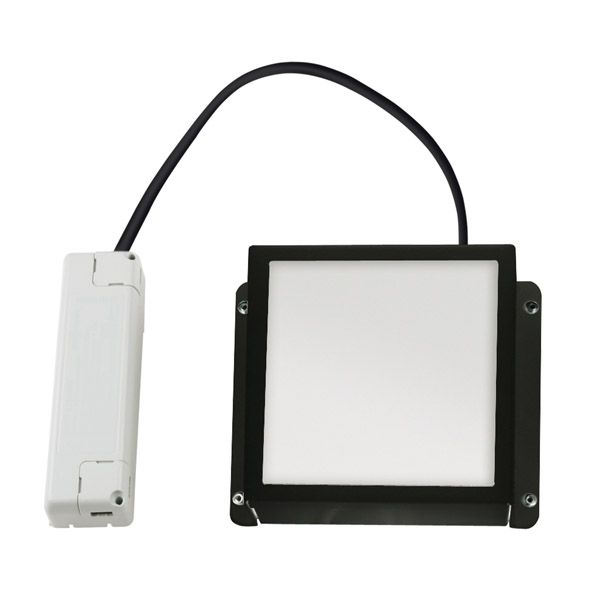 светильник   7W Белый дневной Грильято  UL-00012449 ULP-1010 7W-4000К GRILYATO OPAL BLACK 220V IP40 квадратный черный