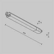 Трековый светильник 12W Белый теплый Базис/Basis Unity 110deg TR000-1-12W3K-B на шинопровод черный