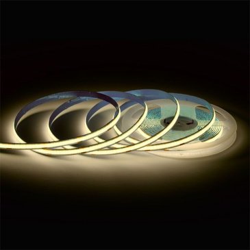 Светодиодная лента Белый теплый COB 24V 10W/m 312Led/метр 00-393 PRO 8мм IP20