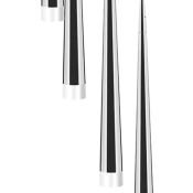 Подвесной светильник без лампы Lightstar 807084 PUNTO 8х25W G9 конус хром