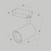 Трековый светильник TR003-1-10W4K-W-B Вуоро / Vuoro Unity 4000K 10Вт 60°