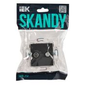Розетка встраиваемая комбинированная IEK SKANDY SK-AF20-O-K53 SK-A13G TV+SAT графит