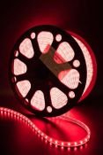 Светодиодная лента Красный 3528 220V  60Led/м герм 00000001106 LT360-R-100 IP68