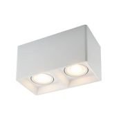 Накладной светильник DENKIRS без лампы DK3035-WH 2xGU5.3 прямоугольный белый