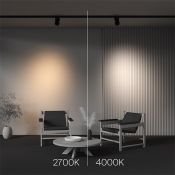 Трековый светильник 15W Белый дневной TR199-3-15W4K-M-B Альфа / Alfa Trinity IP20 чёрный
