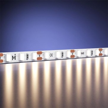 Светодиодная лента Белый дневной 2835 12V  9.6W/m 120Led/метр 201107 Ultra 5мм 4000K